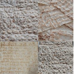 A collage of various textured paper surfaces showcasing different patterns and colors, including creases, bubbles, and subtle variations in tones.